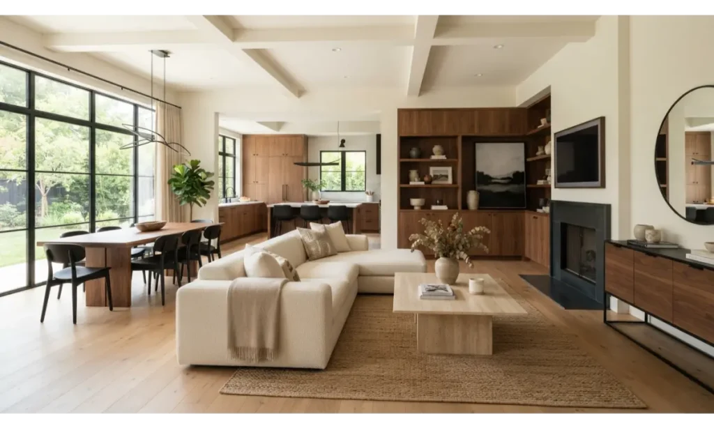 Add Natural Wood for Warmth