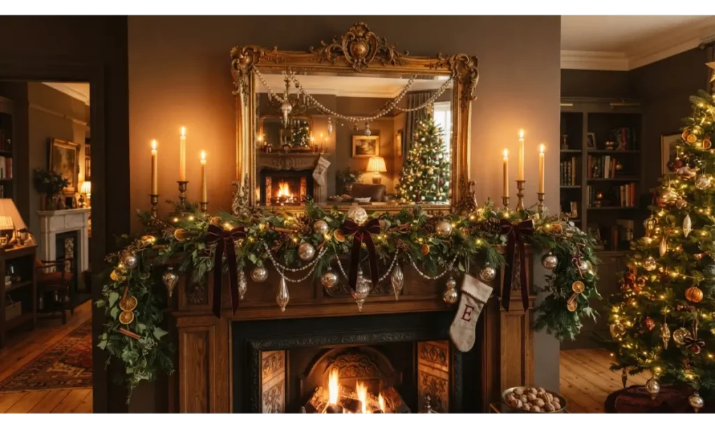 Antique Mirror Holiday Styling