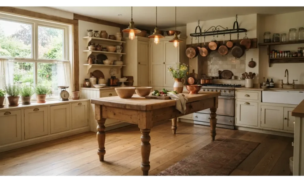 Antique Wooden Kitchen Island