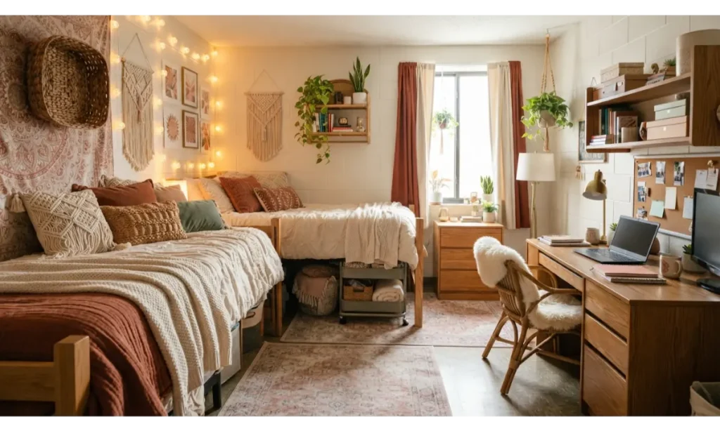 Boho Cozy Dorm Room Themes