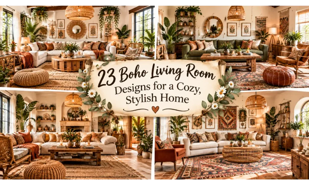 Boho Living Room Designs