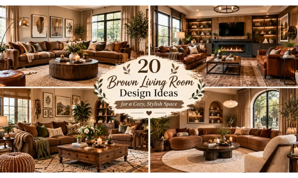 Brown Living Room Design Ideas
