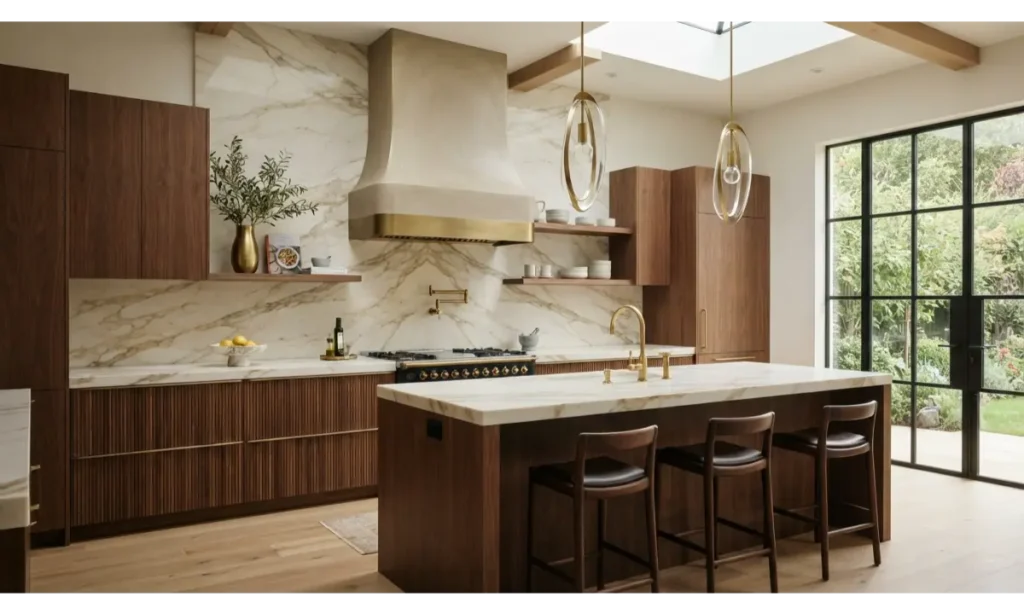 Ceiling Height Backsplash for a Statement Wall