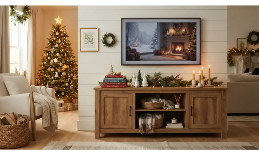 Christmas Books and Decorative Trees