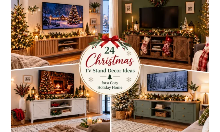Christmas TV Stand Decor Ideas