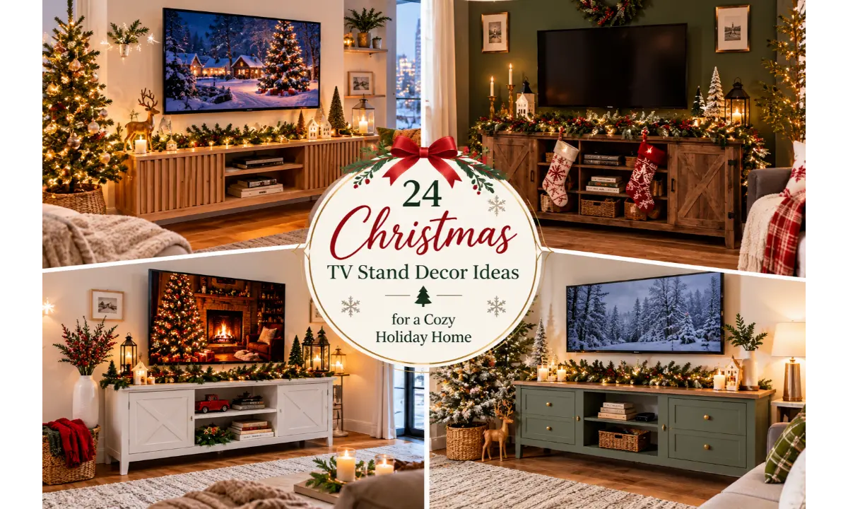 Christmas TV Stand Decor Ideas