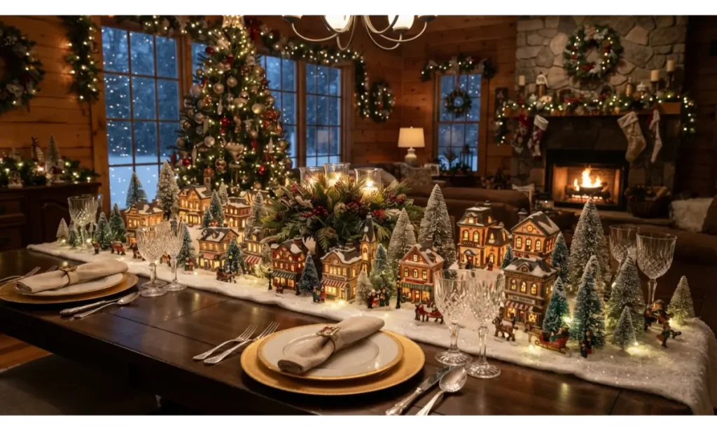 Christmas Village Table Runner