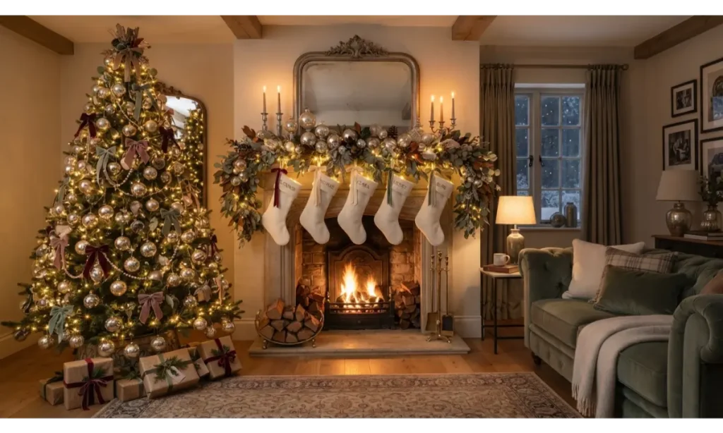 Christmas Vintage Decor Ideas with Mercury Glass