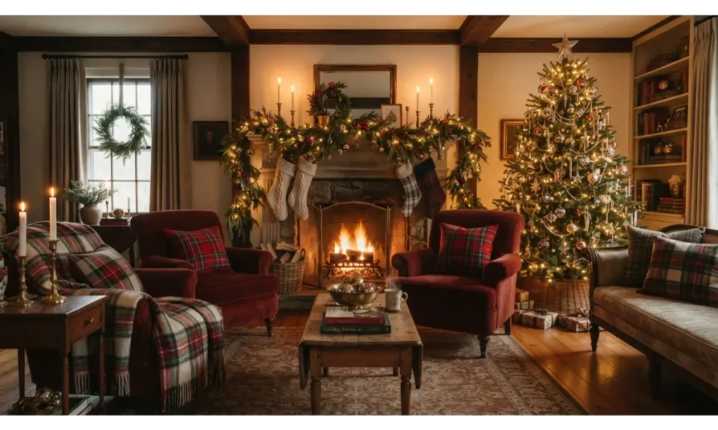 Classic Red and Green Plaid Accents