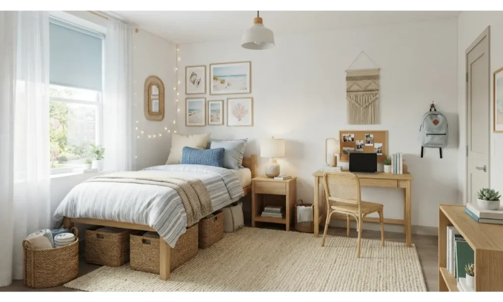 Coastal Blue Dorm Room Themes