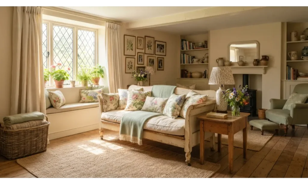 Cottagecore Style Living Room With Vintage Character