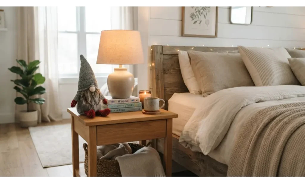 Cozy Bedroom Nightstand Gnome