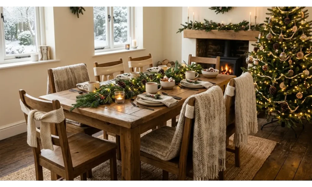 Cozy Knit Christmas Chair Details