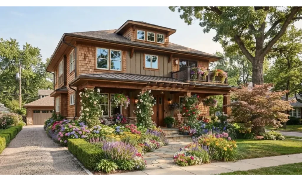 Craftsman Style Home With Modern Windows