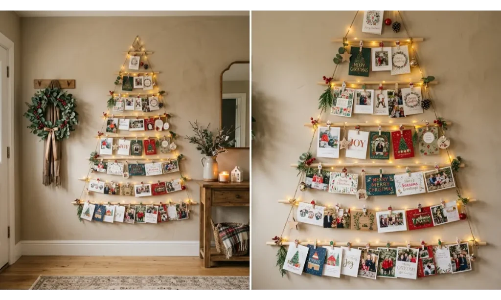 DIY Christmas Card Display Tree