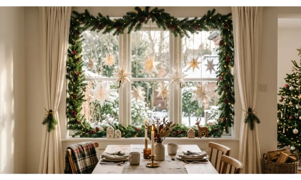 DIY Christmas Window Stars