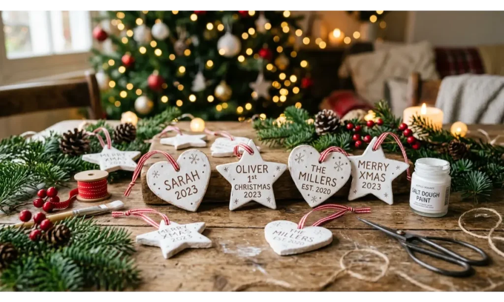 DIY Salt Dough Memory Ornaments