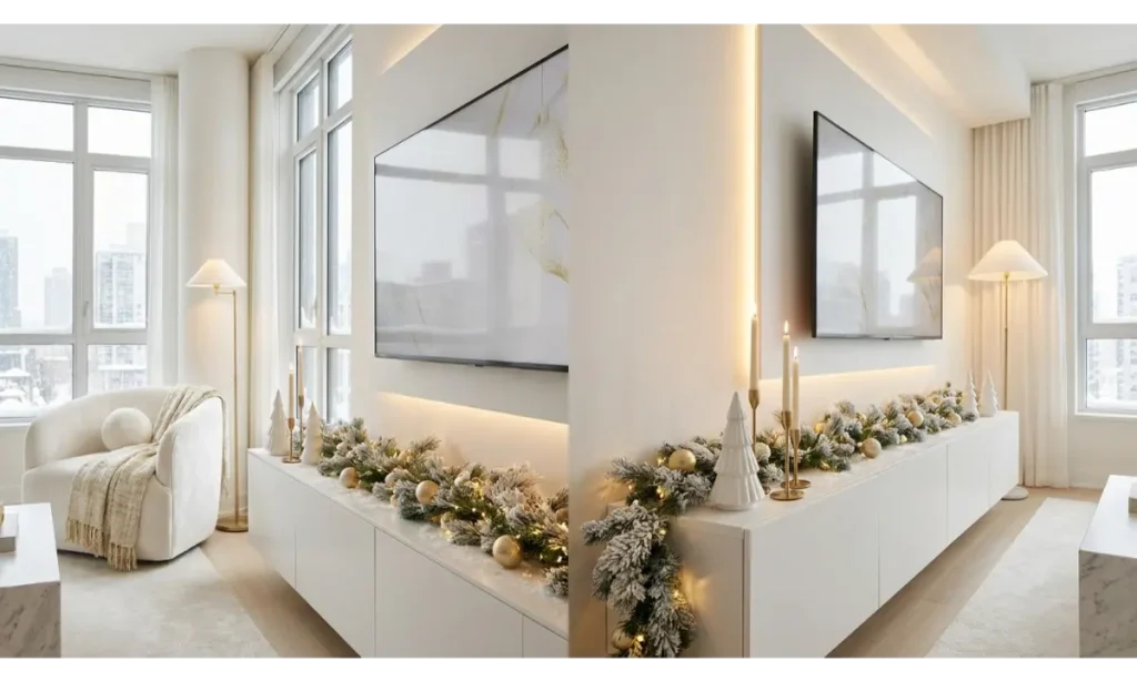 Elegant Gold and White Christmas Decor