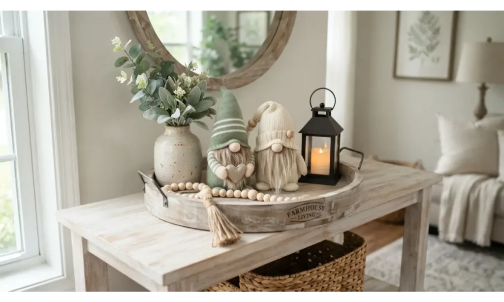 Farmhouse Gnome Tray Arrangement