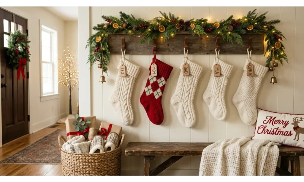 Festive Sweater Stocking Wall