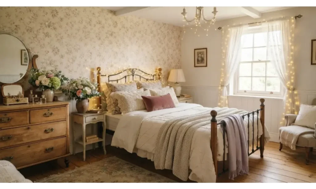 Floral Wallpaper Accent Wall