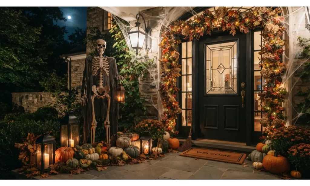 Giant Skeleton Guarding the Door