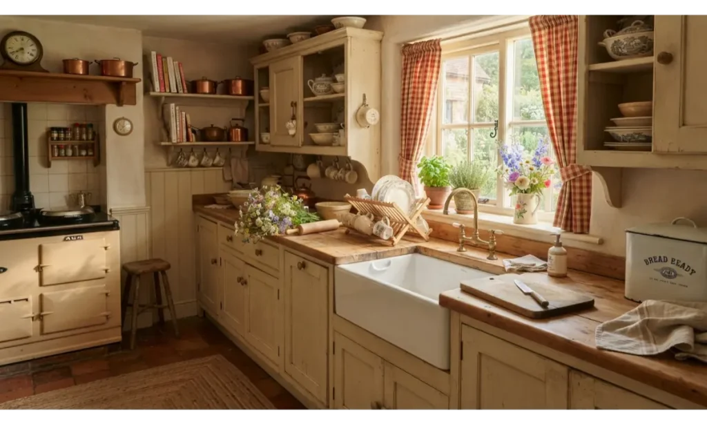 Gingham Curtains and Natural Textiles