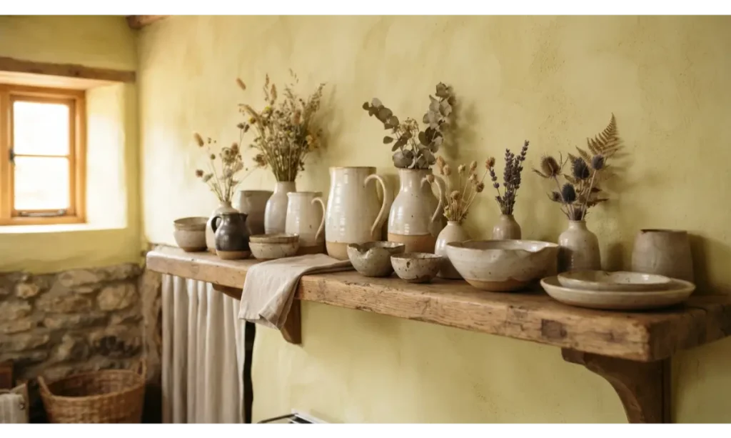 Handmade Pottery Display