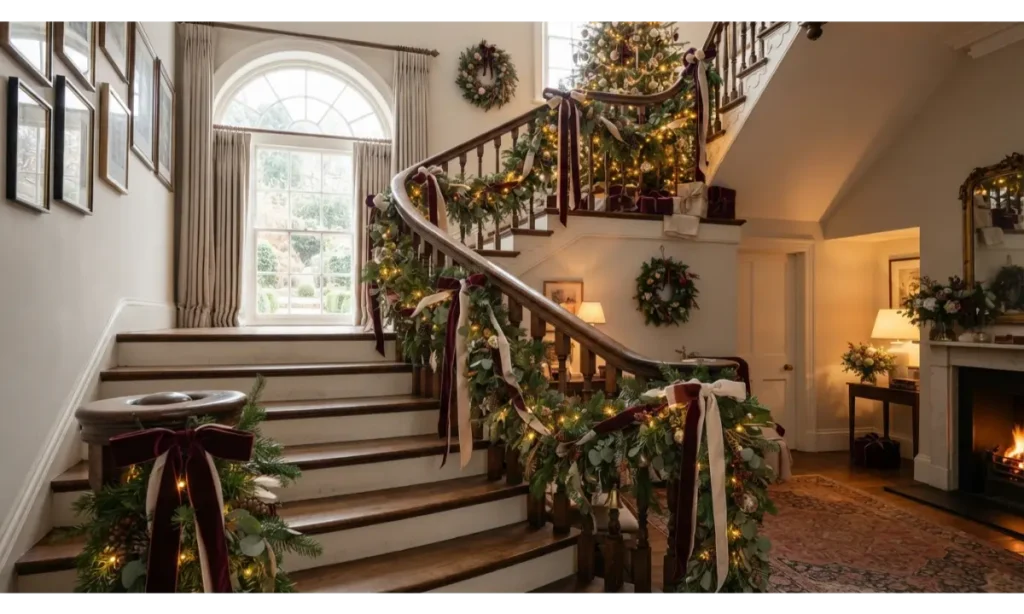 Handmade Velvet Ribbon Christmas Garland