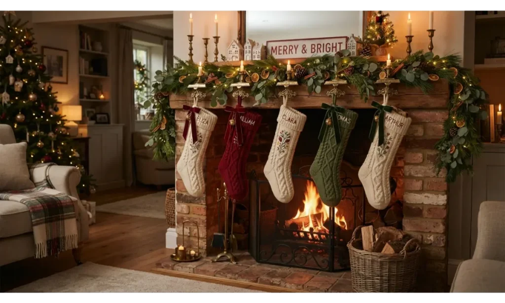 Heirloom-Inspired Stocking Display