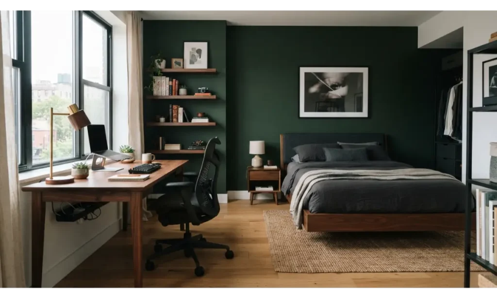 Home Office and Bedroom Combination