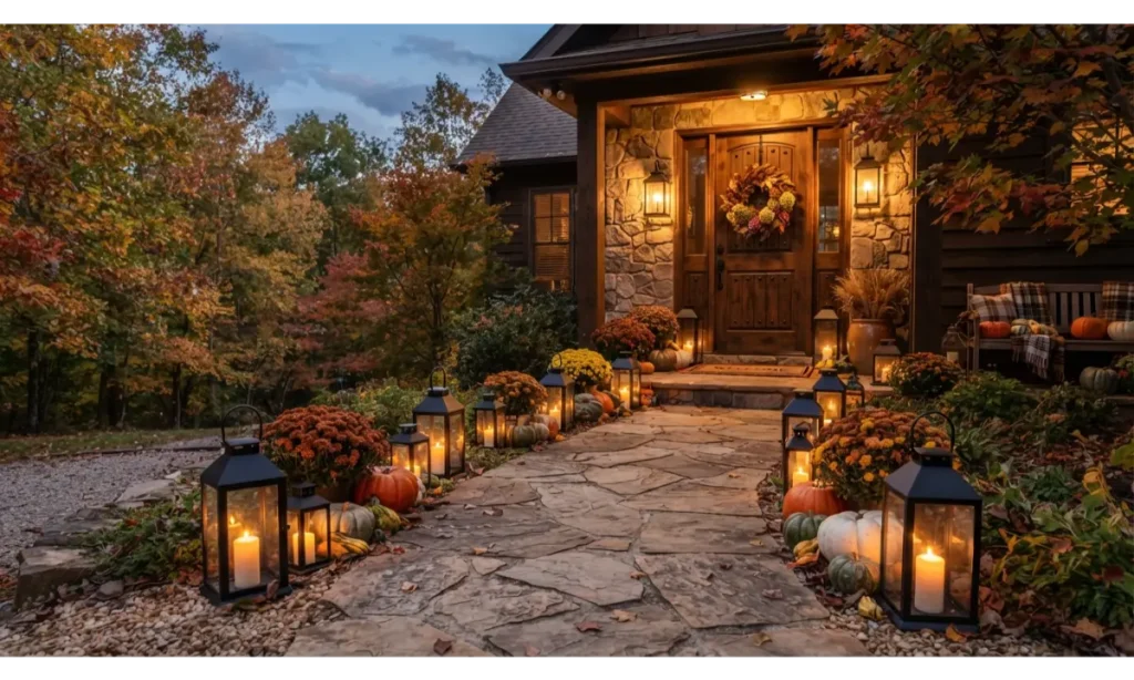 Lantern Filled Walkway