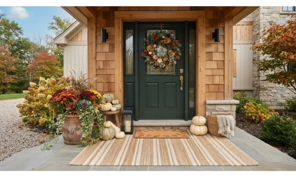 Layered Doormat and Rug