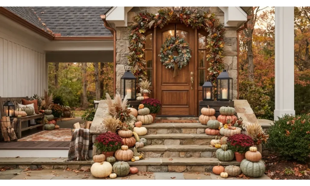 Layered Pumpkin Stairway