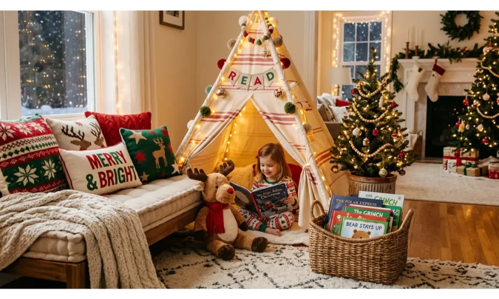 Magical Christmas Reading Nook for Kids