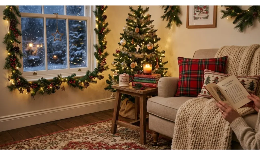 Magical DIY Christmas Decor Ideas With a Cozy Reading Nook