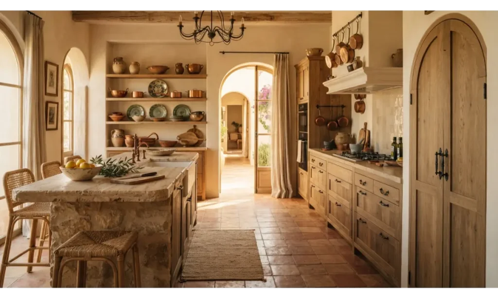Mediterranean Terracotta Kitchen Floor