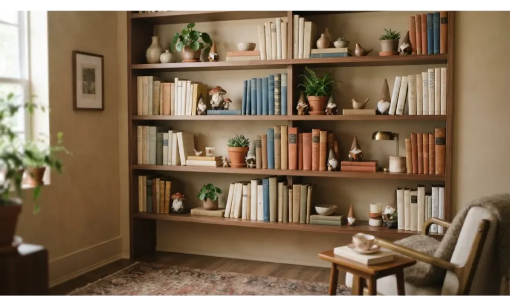 Mini Gnome Bookshelf Scene