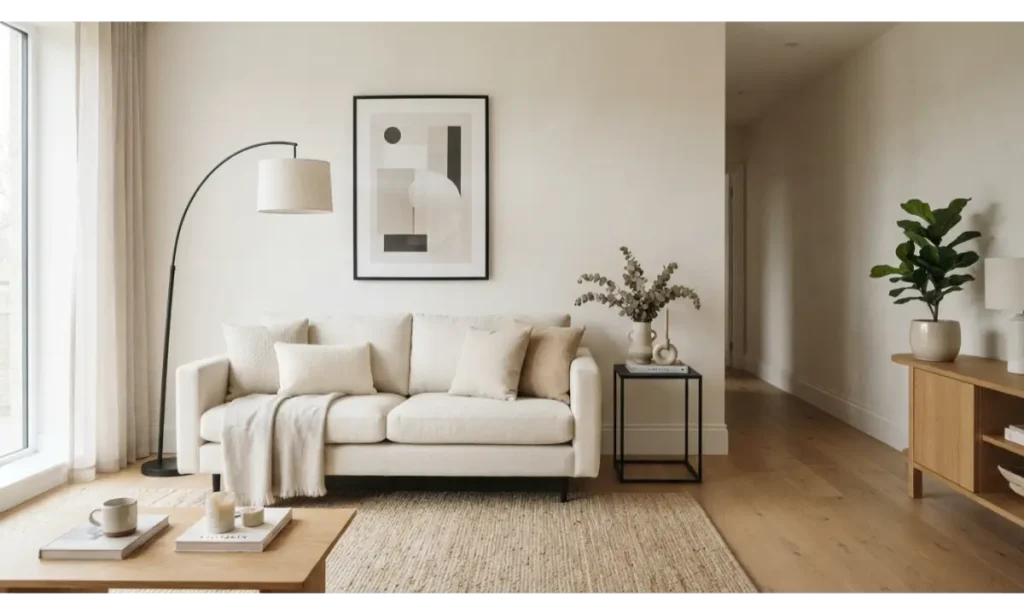 Minimalist Living Room Ideas With Black Accents