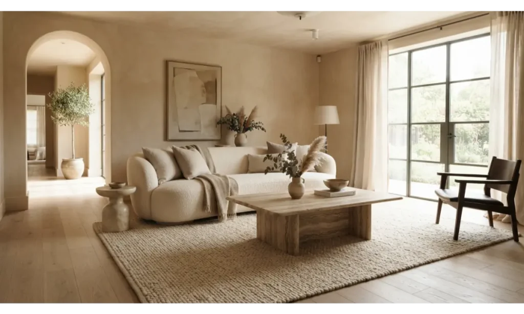 Minimalist Living Room Ideas With Natural Stone