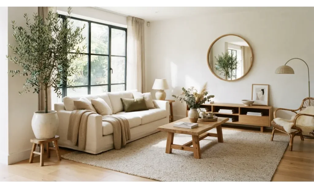 Minimalist Living Room Ideas With One Statement Plant