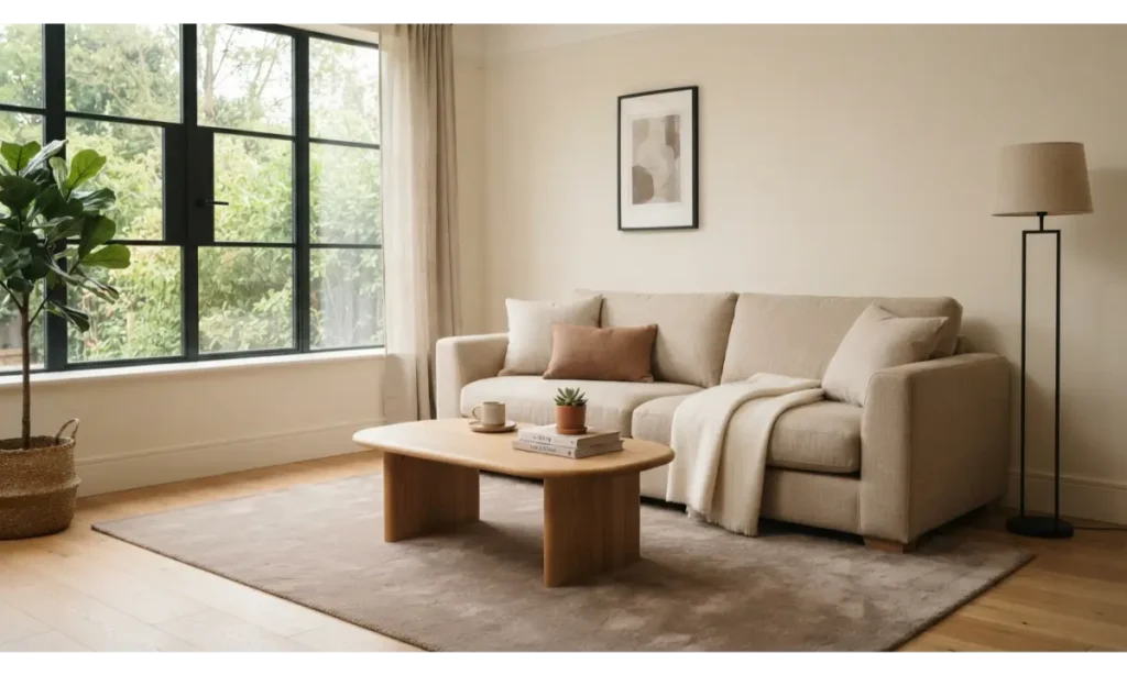 Minimalist Living Room Ideas With Warm Neutral Colors