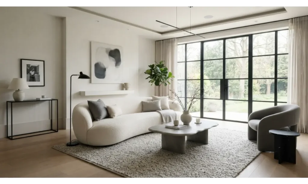 Minimalist Living Room Ideas With a Monochrome Palette