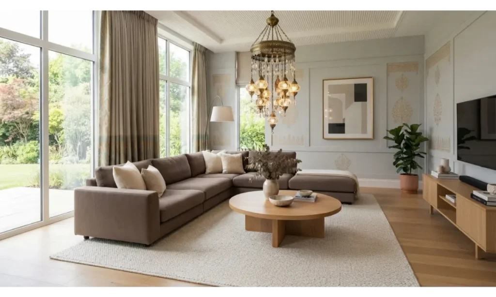 Modern Brown Sectional Sofa