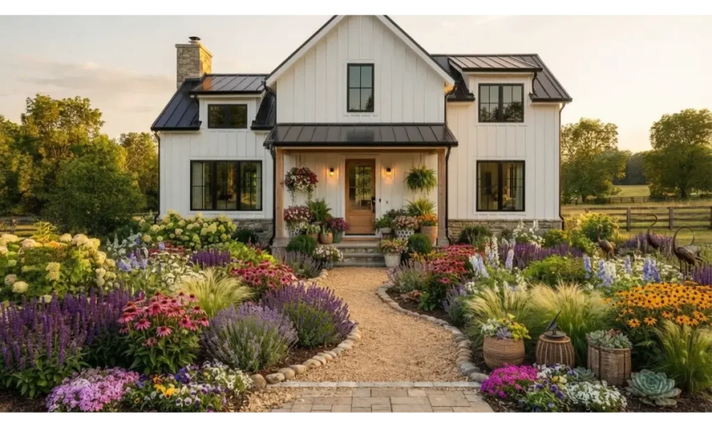 Modern Farmhouse Exterior With Board and Batten