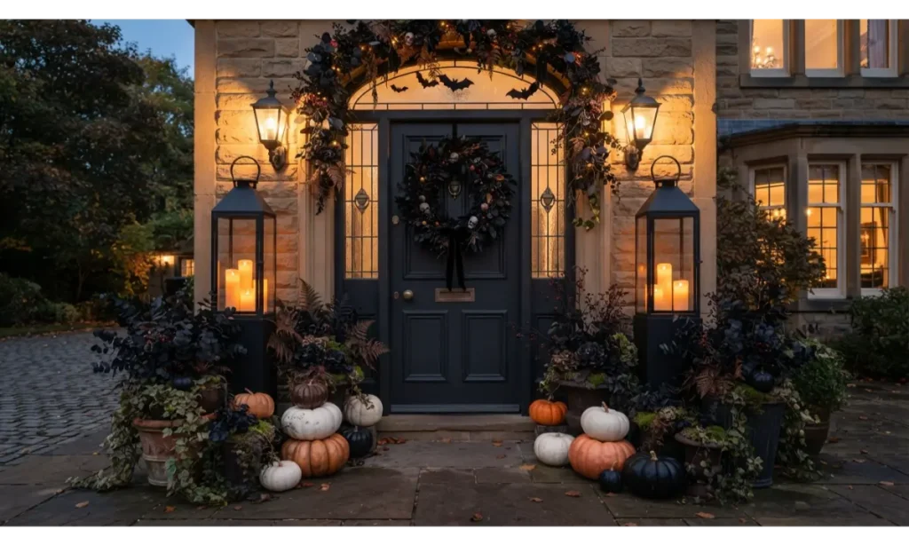 Moody Black Lantern Entrance
