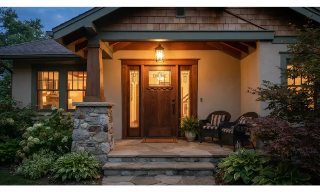 Rich Wood Front Door