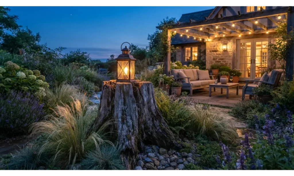 Rustic Lantern Stand