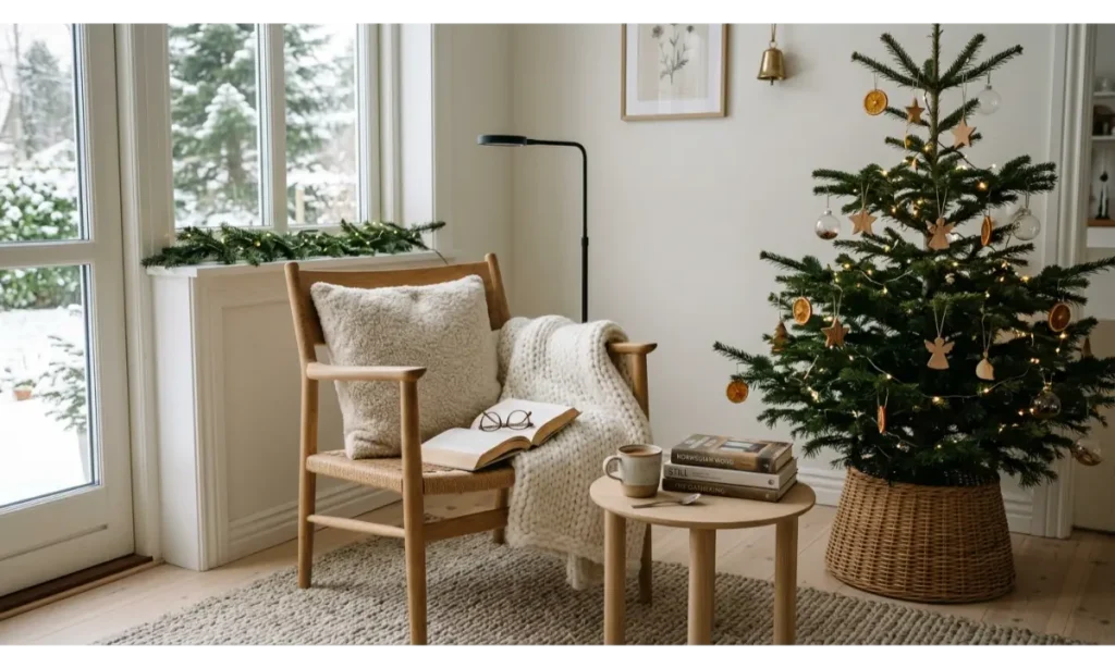 Scandinavian Christmas Reading Corner