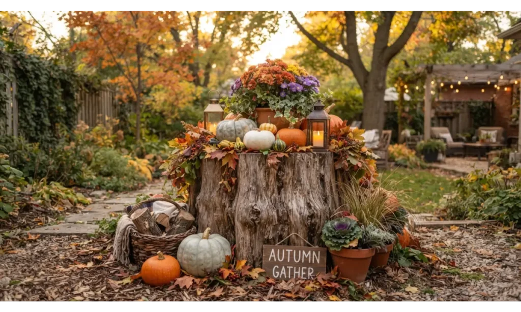 Seasonal Stump Display